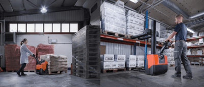 Diferencia entre transpaleta y apilador | Toyota Material Handling