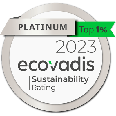 Distintivo Ecovadis 2023 | Juntos camino a las cero emisiones | Toyota Material Handling
